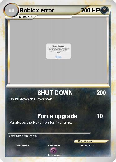 Pokemon Roblox error