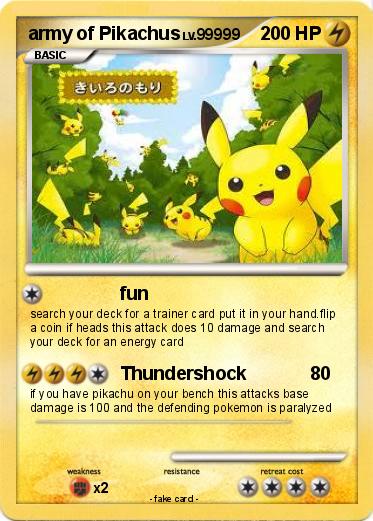 Pokemon army of Pikachus