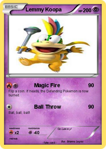 Pokemon Lemmy Koopa
