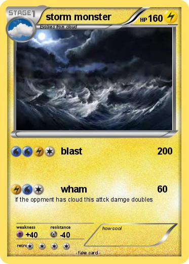 Pokemon storm monster