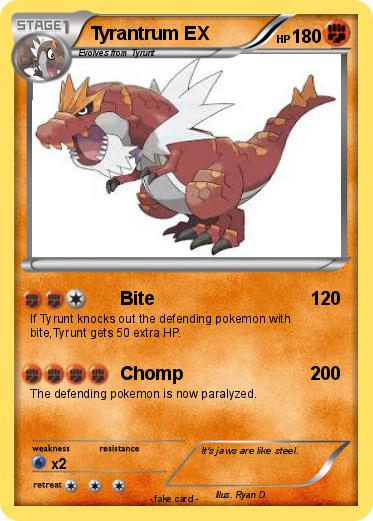 Pokemon Tyrantrum EX