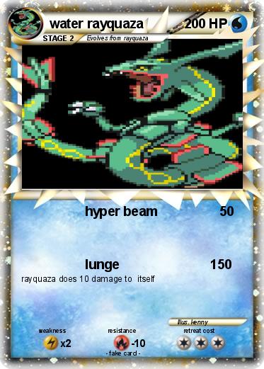 Pokemon water rayquaza