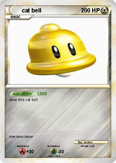 Pokemon cat bell