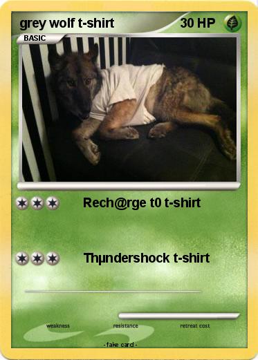 Pokemon grey wolf t-shirt