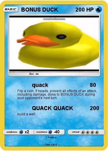 Pokemon BONUS DUCK