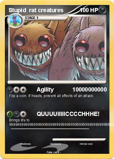Pokemon Stupid  rat creatures