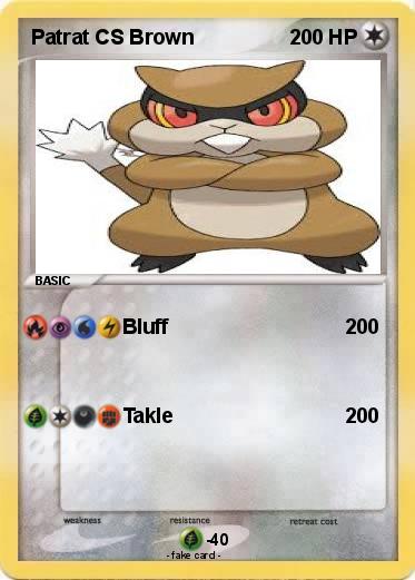 Pokemon Patrat CS Brown