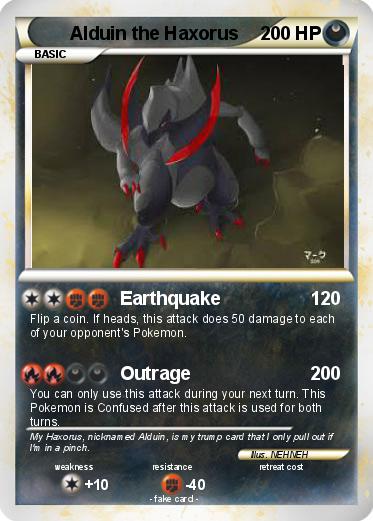Pokemon Alduin the Haxorus