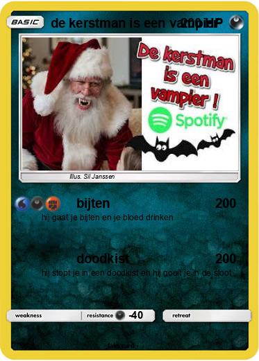 Pokemon de kerstman is een vampier