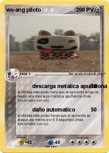 Pokemon wo-ang piloto