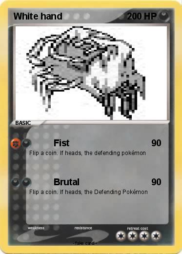 Pokemon White hand