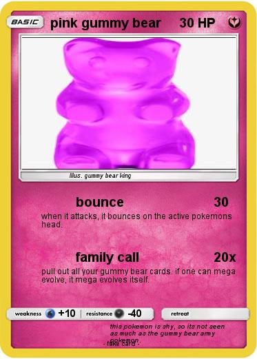 Pokemon pink gummy bear