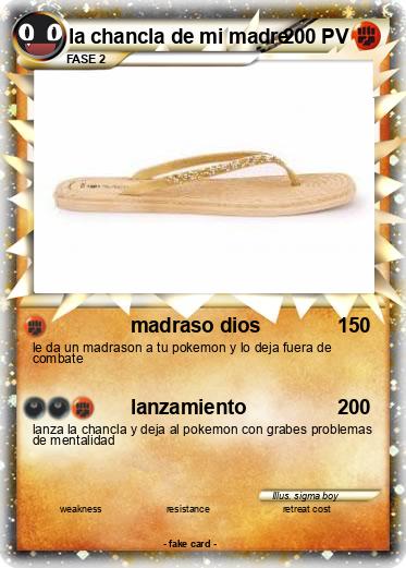 Pokemon la chancla de mi madre