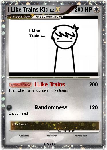 Pokemon I Like Trains Kid