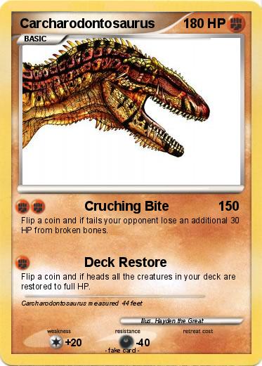 Pokemon Carcharodontosaurus