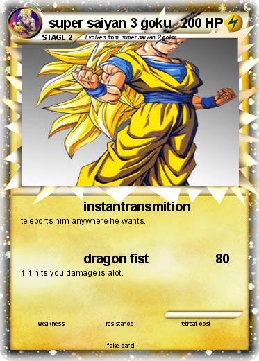 Pokemon super saiyan 3 goku