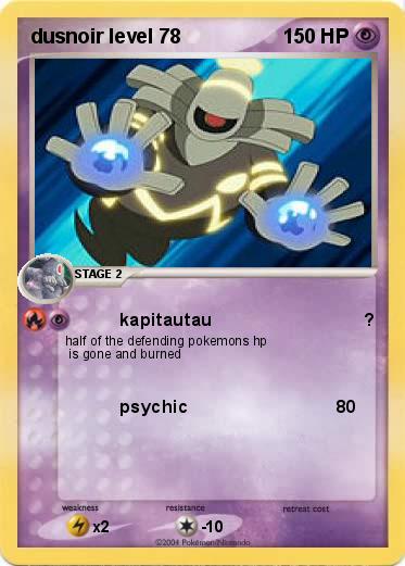 Pokemon dusnoir level 78
