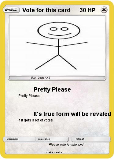 Pokemon Vote for this card