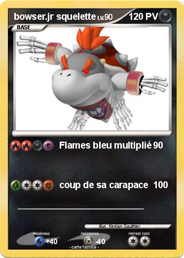 Pokemon bowser.jr squelette