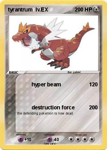 Pokemon tyrantrum  lv.EX