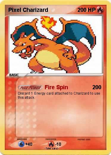 Pokemon Pixel Charizard