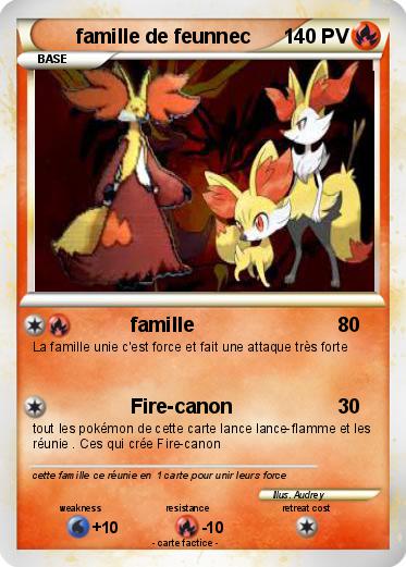 Pokemon famille de feunnec