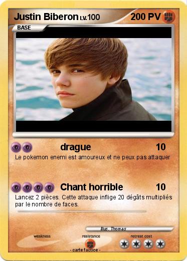 Pokemon Justin Biberon