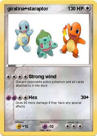 Pokemon giratina+staraptor