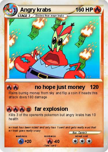 Pokemon Angry krabs