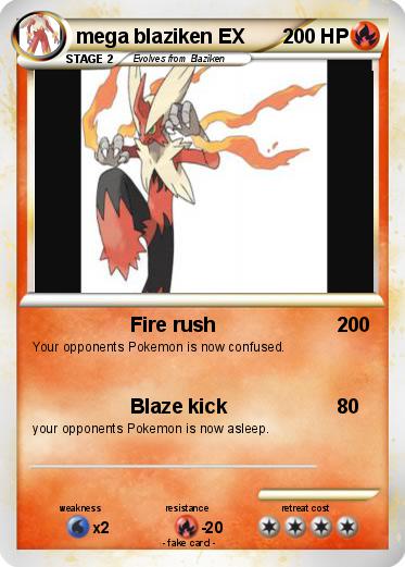 Pokemon mega blaziken EX