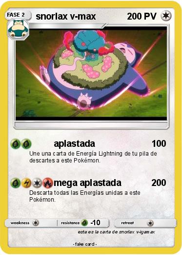 Pokemon snorlax v-max