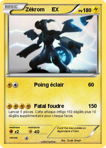 Pokemon Zékrom     EX