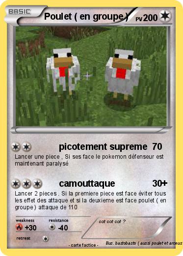 Pokemon Poulet ( en groupe )