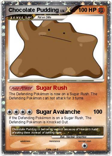 Pokemon Chocolate Pudding