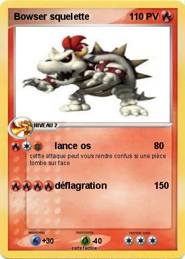Pokemon Bowser squelette