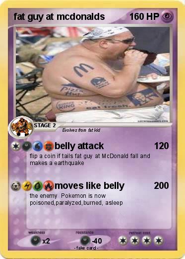 Pokemon fat guy at mcdonalds