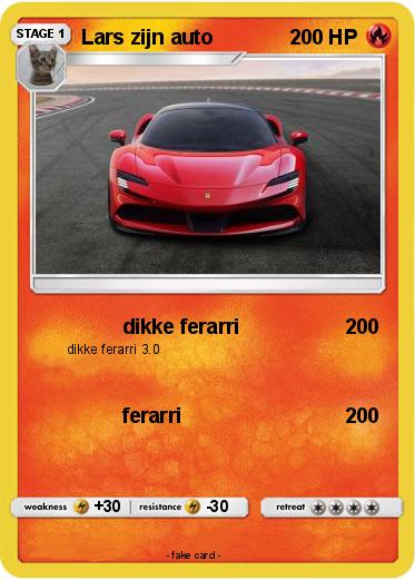 Pokemon Lars zijn auto