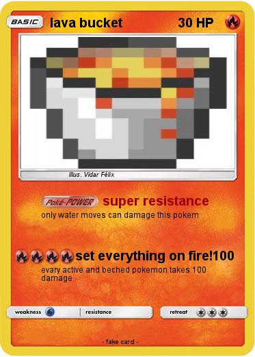 Pokemon lava bucket