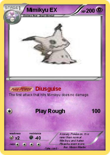 Pokemon Mimikyu EX
