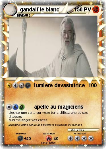 Pokemon gandalf le blanc