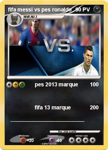 Pokemon fifa messi vs pes ronaldo