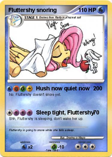 Pokemon Fluttershy snoring