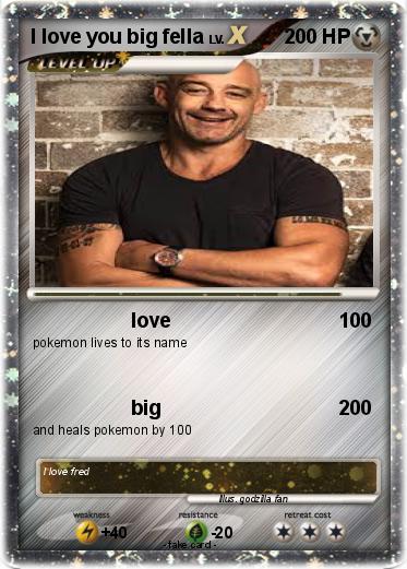 Pokemon l love you big fella