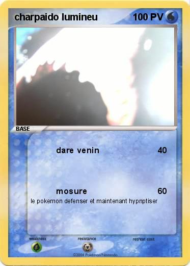 Pokemon charpaido lumineu