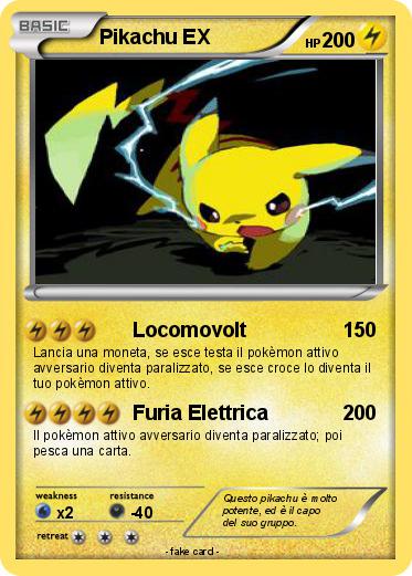 Pokemon Pikachu EX