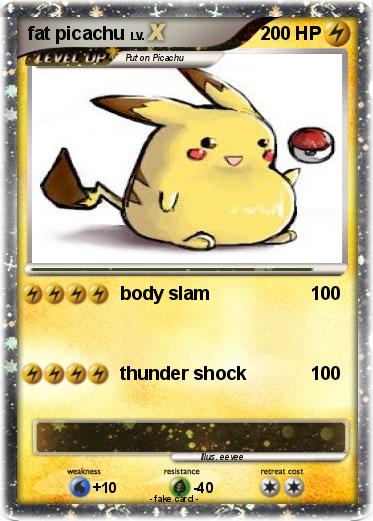 Pokemon fat picachu