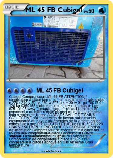 Pokemon ML 45 FB Cubigel