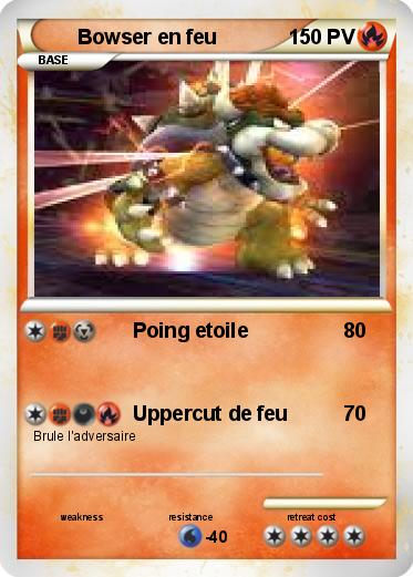 Pokemon Bowser en feu