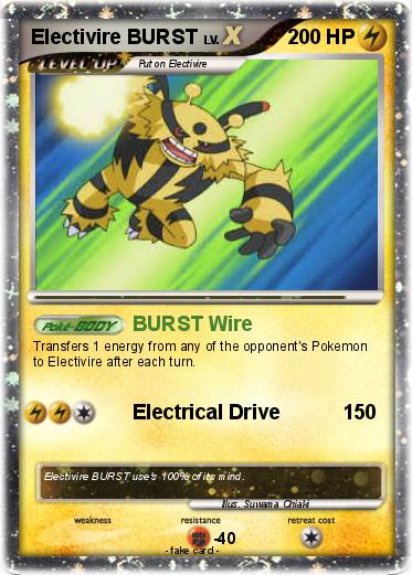 Pokemon Electivire BURST