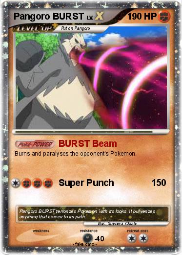 Pokemon Pangoro BURST